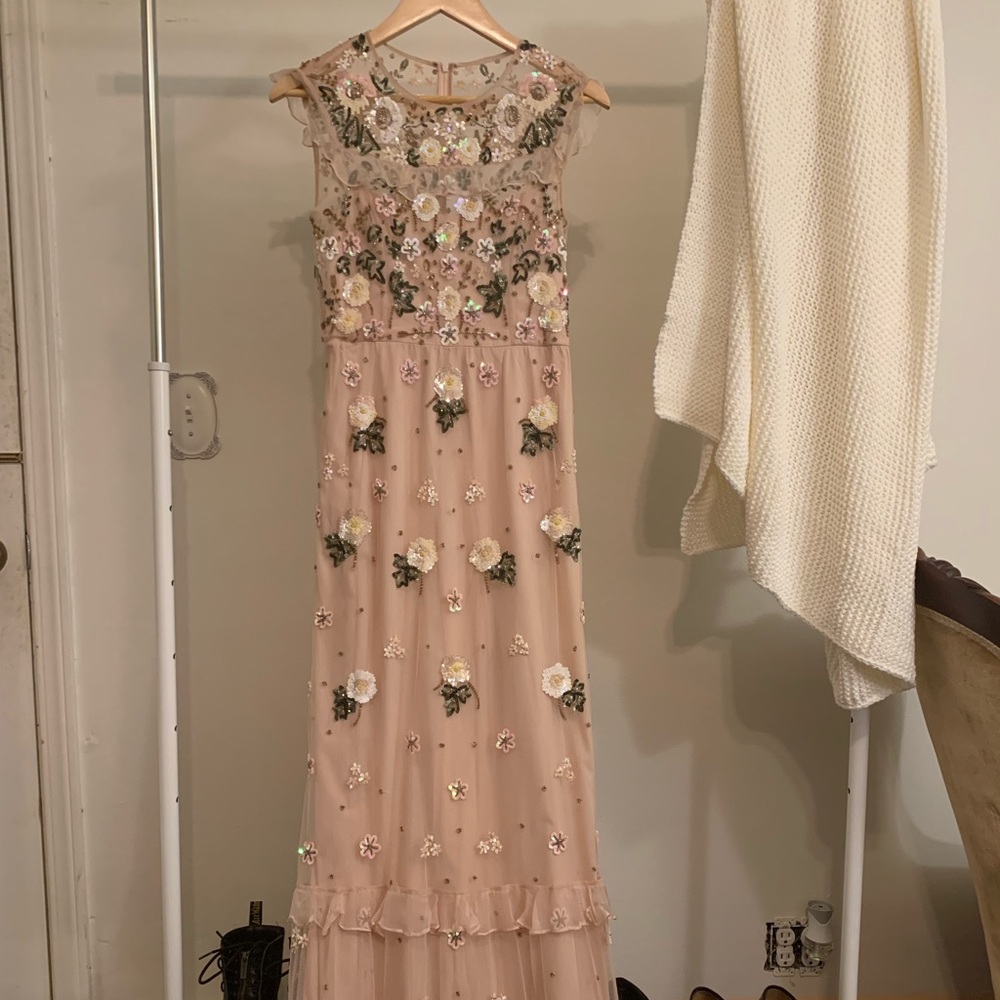 Needle and thread floral prom dress